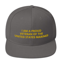 Load image into Gallery viewer, Custom Embroidered Military United States Marines Veteran Trucker Hat