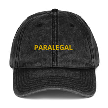 Load image into Gallery viewer, PARALEGAL Vintage Cotton Twill Cap