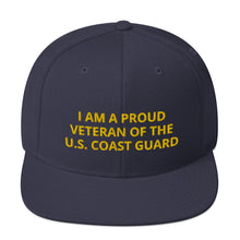 Load image into Gallery viewer, Custom Embroidered Military United States Coast Guard Veteran Trucker Hat