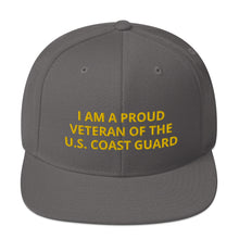 Load image into Gallery viewer, Custom Embroidered Military United States Coast Guard Veteran Trucker Hat