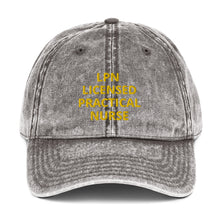 Load image into Gallery viewer, LPN LICENSED PRACTICAL NURSE Vintage Cotton Twill Cap