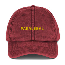 Load image into Gallery viewer, PARALEGAL Vintage Cotton Twill Cap