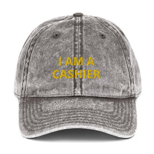 Load image into Gallery viewer, I AM A CASHIER Vintage Cotton Twill Cap
