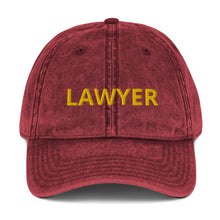 Load image into Gallery viewer, LAWYER Vintage Cotton Twill Cap