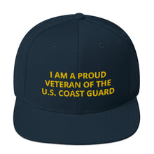 Load image into Gallery viewer, Custom Embroidered Military United States Coast Guard Veteran Trucker Hat