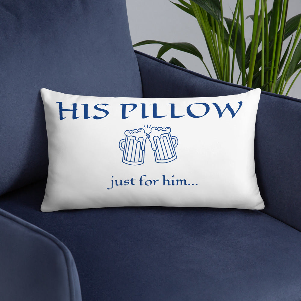 Decorative Just For Him Throw Pillow For Bedroom Or living Room. Wedding Gifts For The Groom