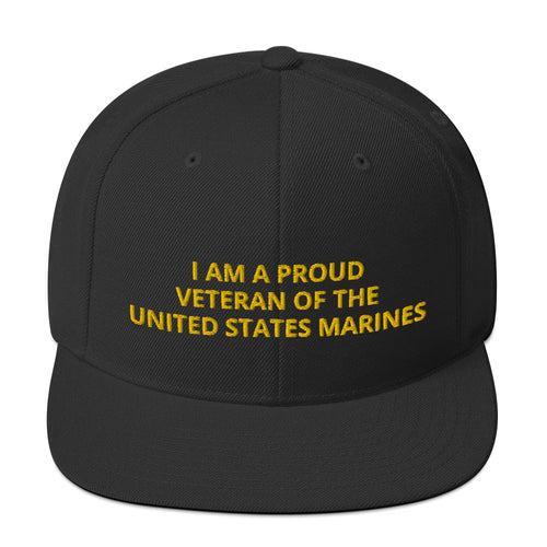 Custom Embroidered Military United States Marines Veteran Trucker Hat