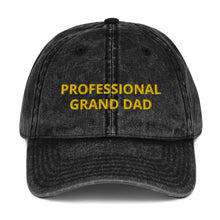 Load image into Gallery viewer, PROFESSIONAL GRAND DAD Vintage Cotton Twill Cap