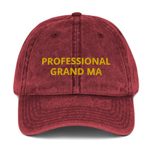 Load image into Gallery viewer, PROFESSIONAL GRAND MA Vintage Cotton Twill Cap