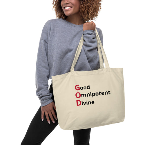 Large organic tote bag