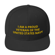 Load image into Gallery viewer, Custom Embroidered Military United States Navy Veteran Trucker Hat