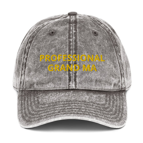 PROFESSIONAL GRAND MA Vintage Cotton Twill Cap