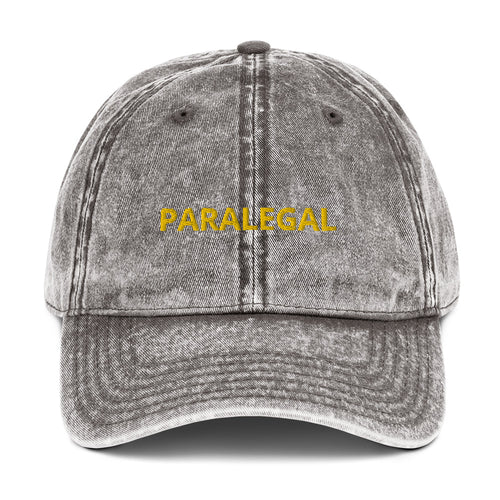 PARALEGAL Vintage Cotton Twill Cap