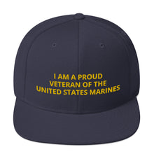 Load image into Gallery viewer, Custom Embroidered Military United States Marines Veteran Trucker Hat