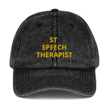Load image into Gallery viewer, ST SPEECH THERAPIST Vintage Cotton Twill Cap