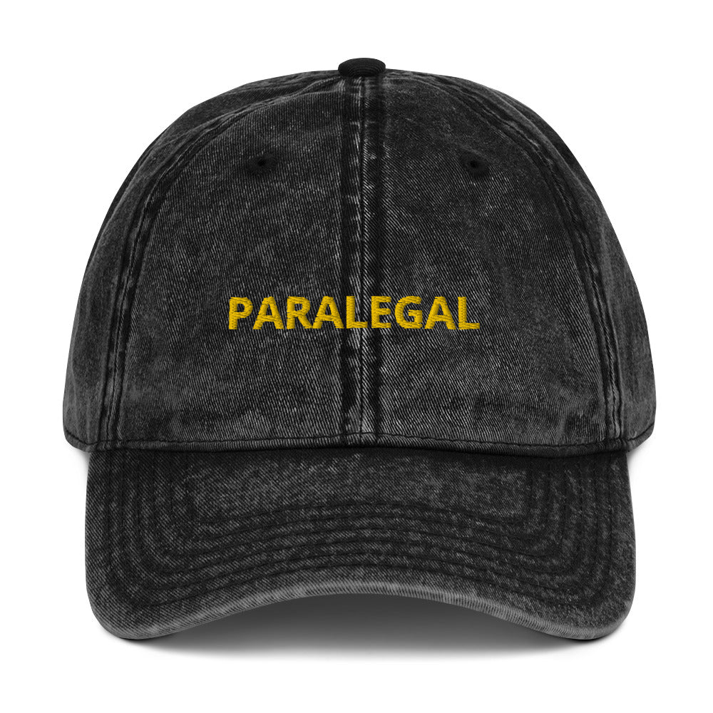 PARALEGAL Vintage Cotton Twill Cap