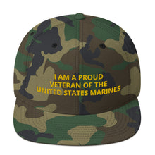 Load image into Gallery viewer, Custom Embroidered Military United States Marines Veteran Trucker Hat