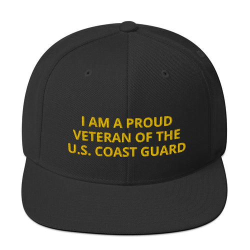 Custom Embroidered Military United States Coast Guard Veteran Trucker Hat
