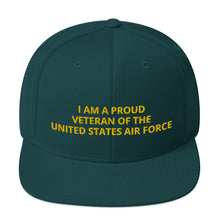 Load image into Gallery viewer, Custom Embroidered Military United States Air Force Veteran Trucker Hat