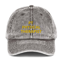 Load image into Gallery viewer, PT PHYSICAL THERAPIST Vintage Cotton Twill Cap