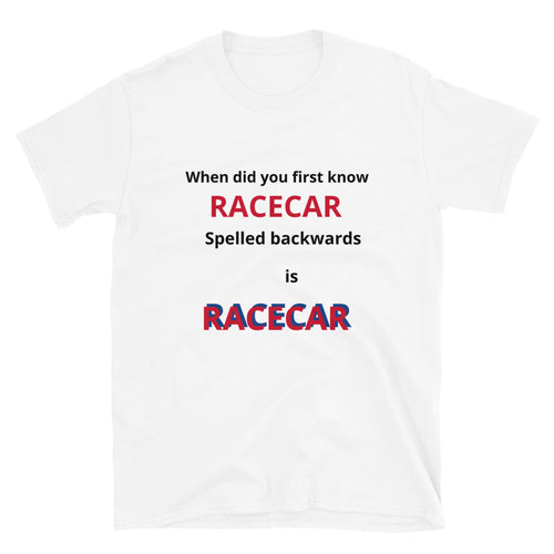 Short-Sleeve Unisex Novelty Racecar T-Shirt