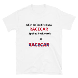 Short-Sleeve Unisex Novelty Racecar T-Shirt