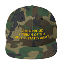 Load image into Gallery viewer, Custom Embroidered Military United States Army Veteran Trucker Hat