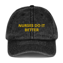 Load image into Gallery viewer, NURSES DO IT BETTER Vintage Cotton Twill Cap