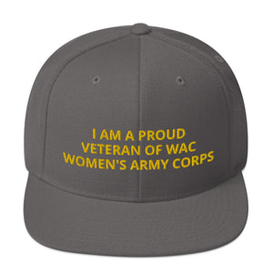 Embroidered Military Wac Women's Army Corps Veteran Trucker Hat