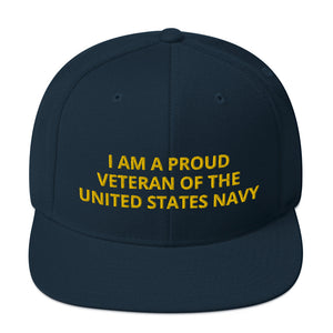 Custom Embroidered Military United States Navy Veteran Trucker Hat